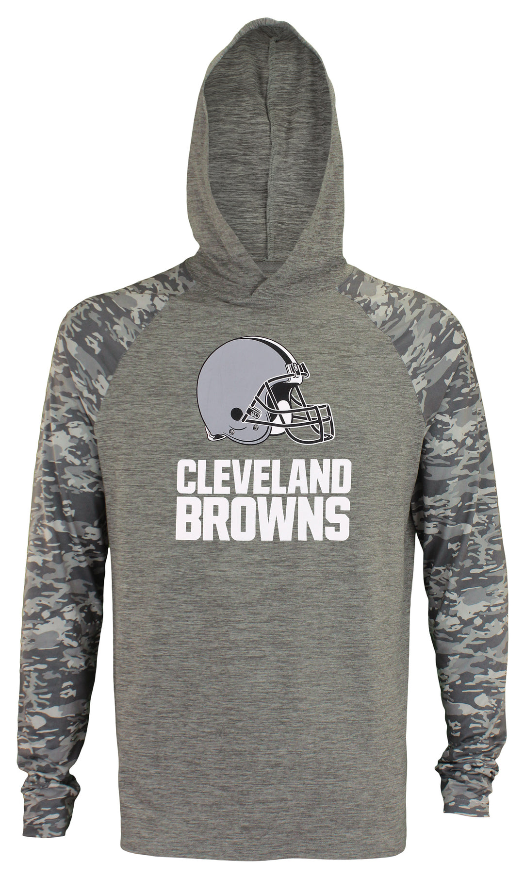 Zubaz NFL Cleveland Browns Lightweight Long Sleeve Space Dye Hoody