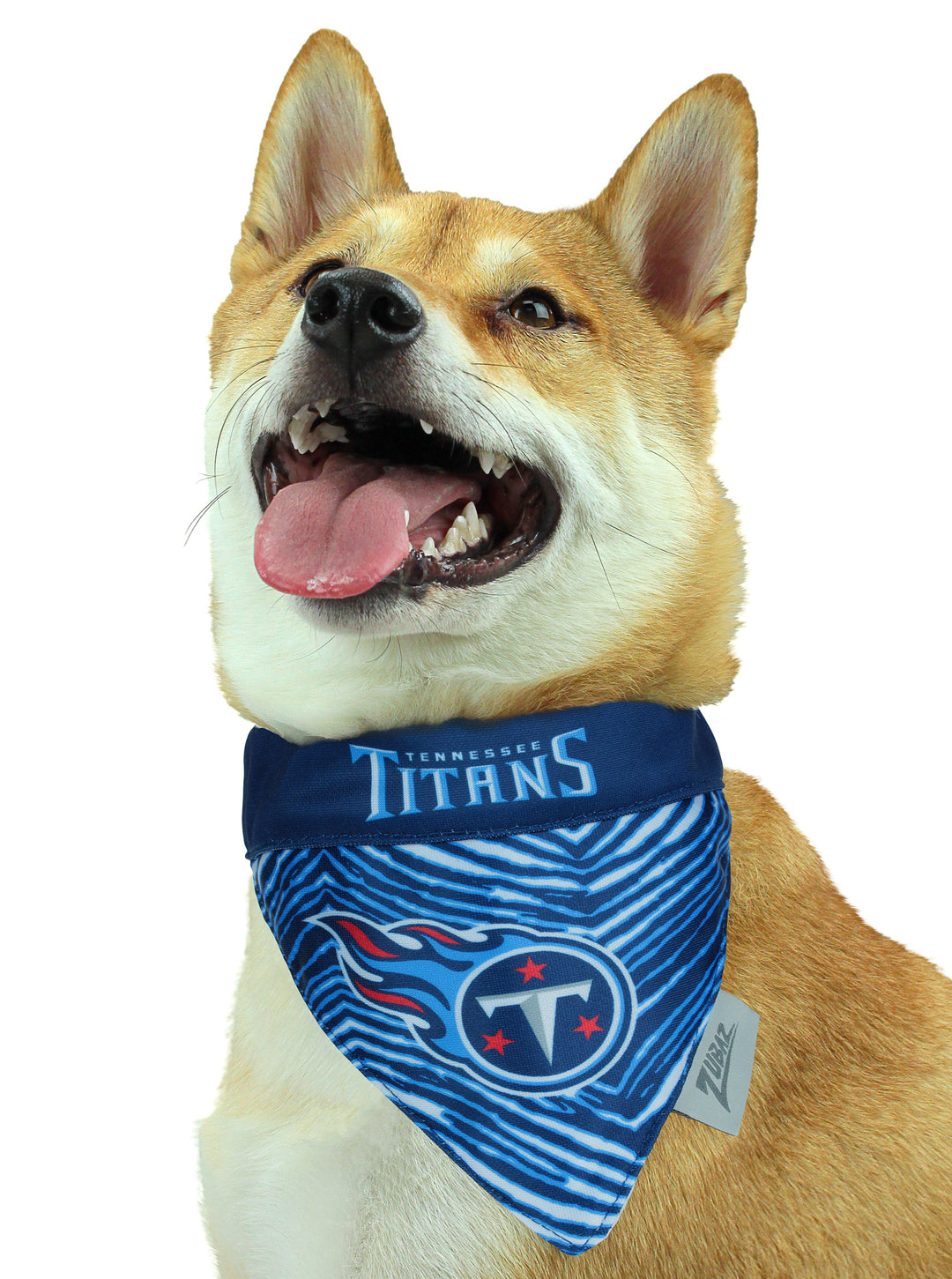 Zubaz X Pets First NFL Tennessee Titans Reversible Bandana For Dogs & Cats