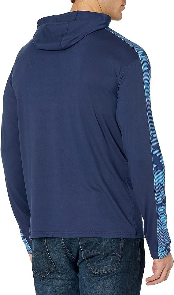 Zubaz NFL Men's Tennessee Titans Lightweight Elevated Hoodie with Camo Accents