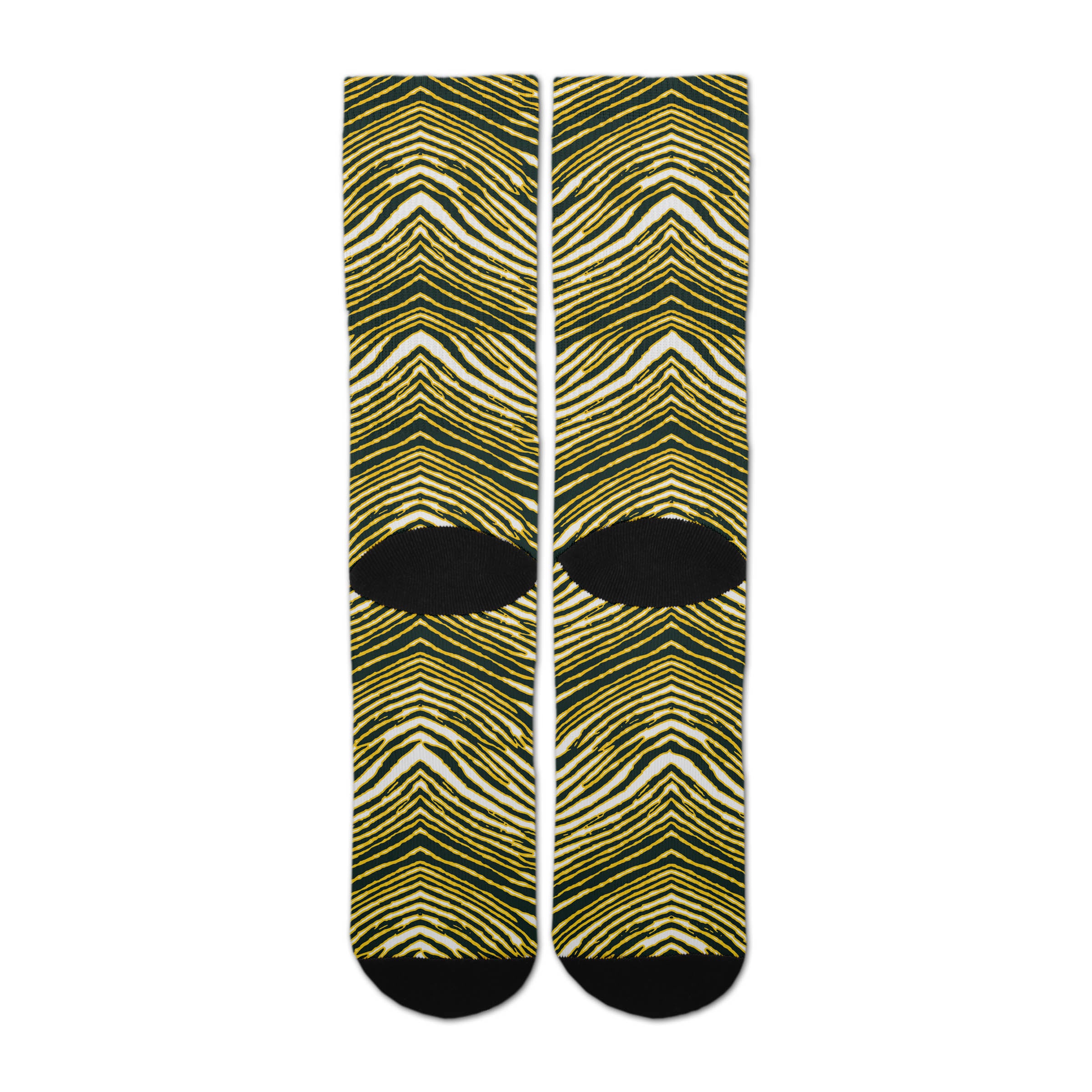 Zubaz By For Bare Feet NFL Zubified Adult and Youth Dress Socks, Green Bay Packers, Large