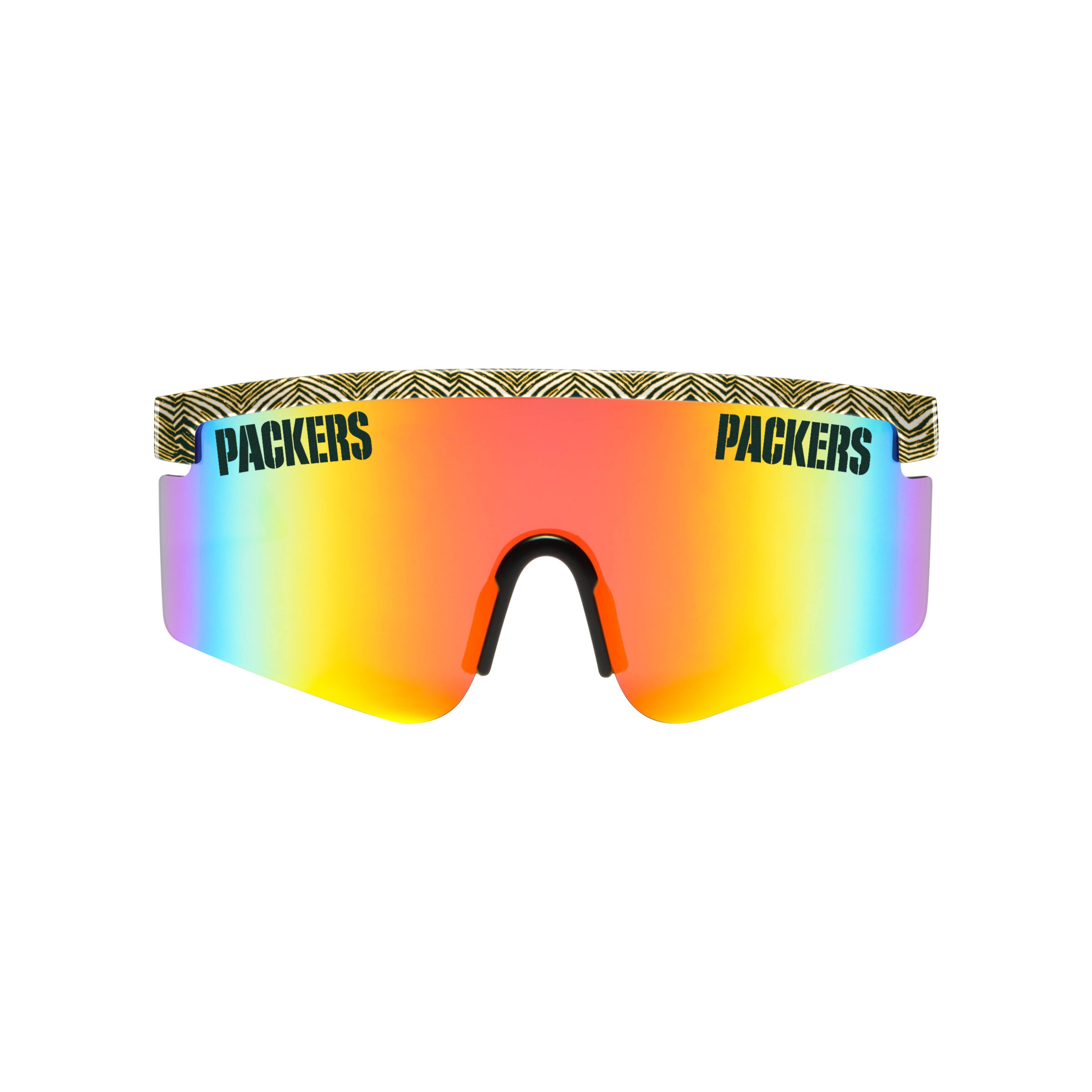 Zubaz x FOCO NFL Green Bay Packers Collab 90s Retro Swag Sunglasses