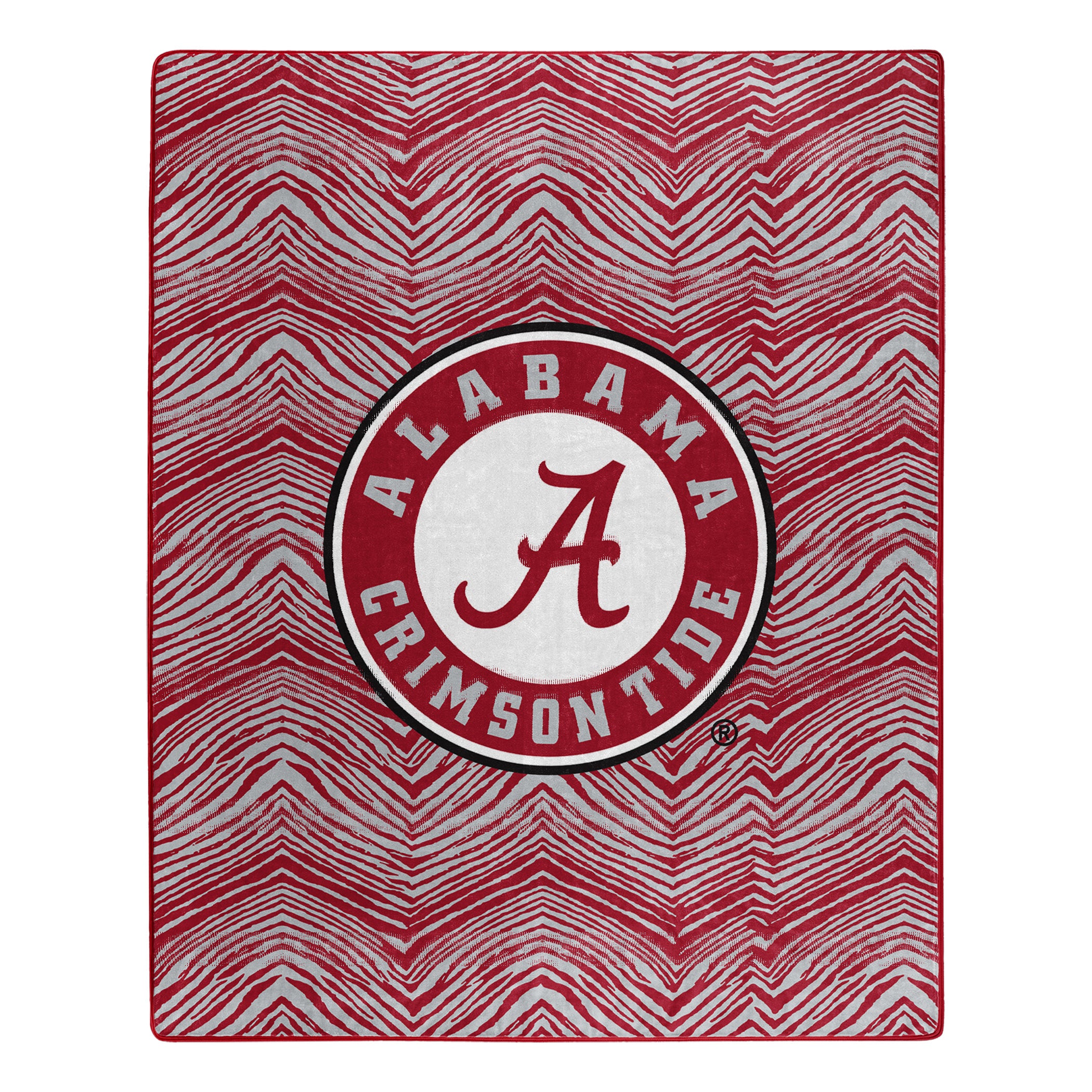 Zubaz X Northwest NCAA  Alabama Crimson Tide Zubified Throw Blanket