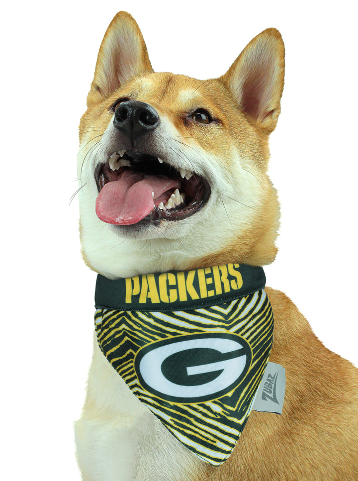 Zubaz X Pets First NFL Green Bay Packers Reversible Bandana For Dogs & Cats