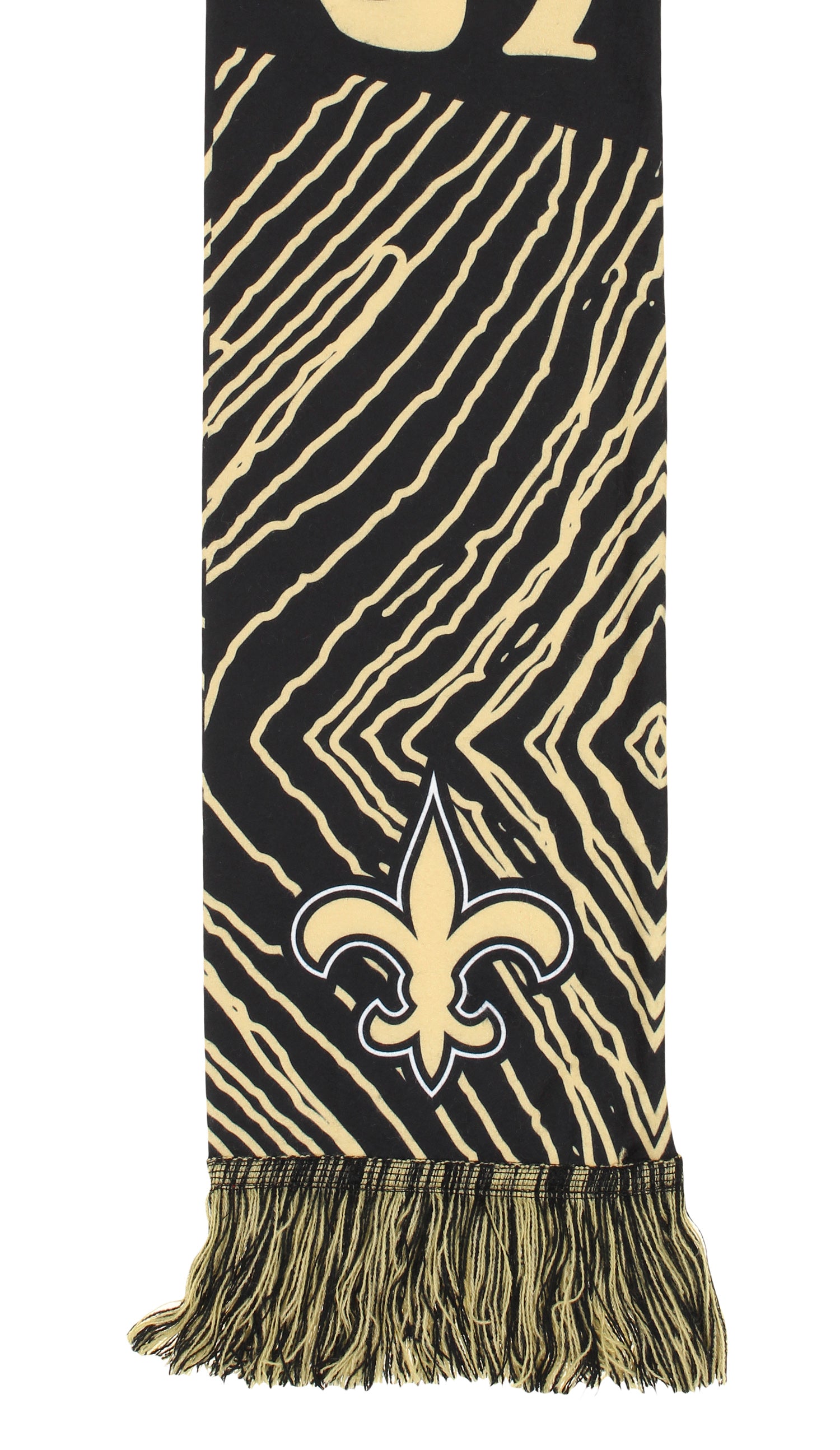 FOCO X Zubaz NFL Collab 3 Pack Glove Scarf & Hat Outdoor Winter Set, New Orleans Saints