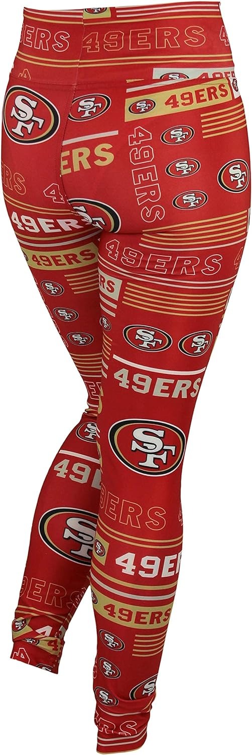 Zubaz NFL SAN FRANCISCO 49ERS TEAM COLOR COLUMN LEGGING XS