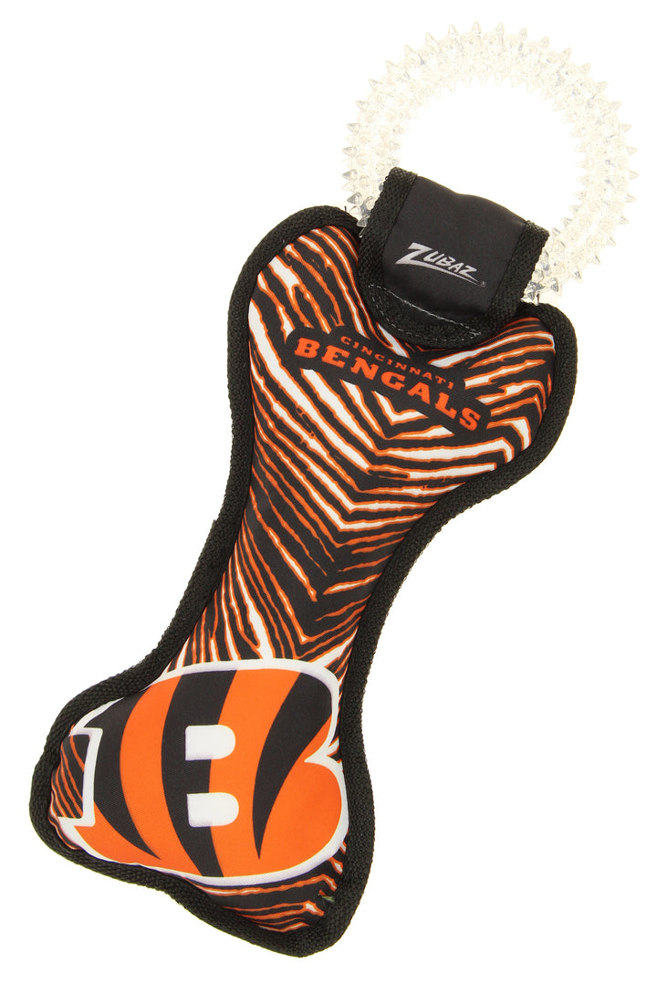 Zubaz X Pets First NFL Cincinnati Bengals Team Ring Tug Toy for Dogs