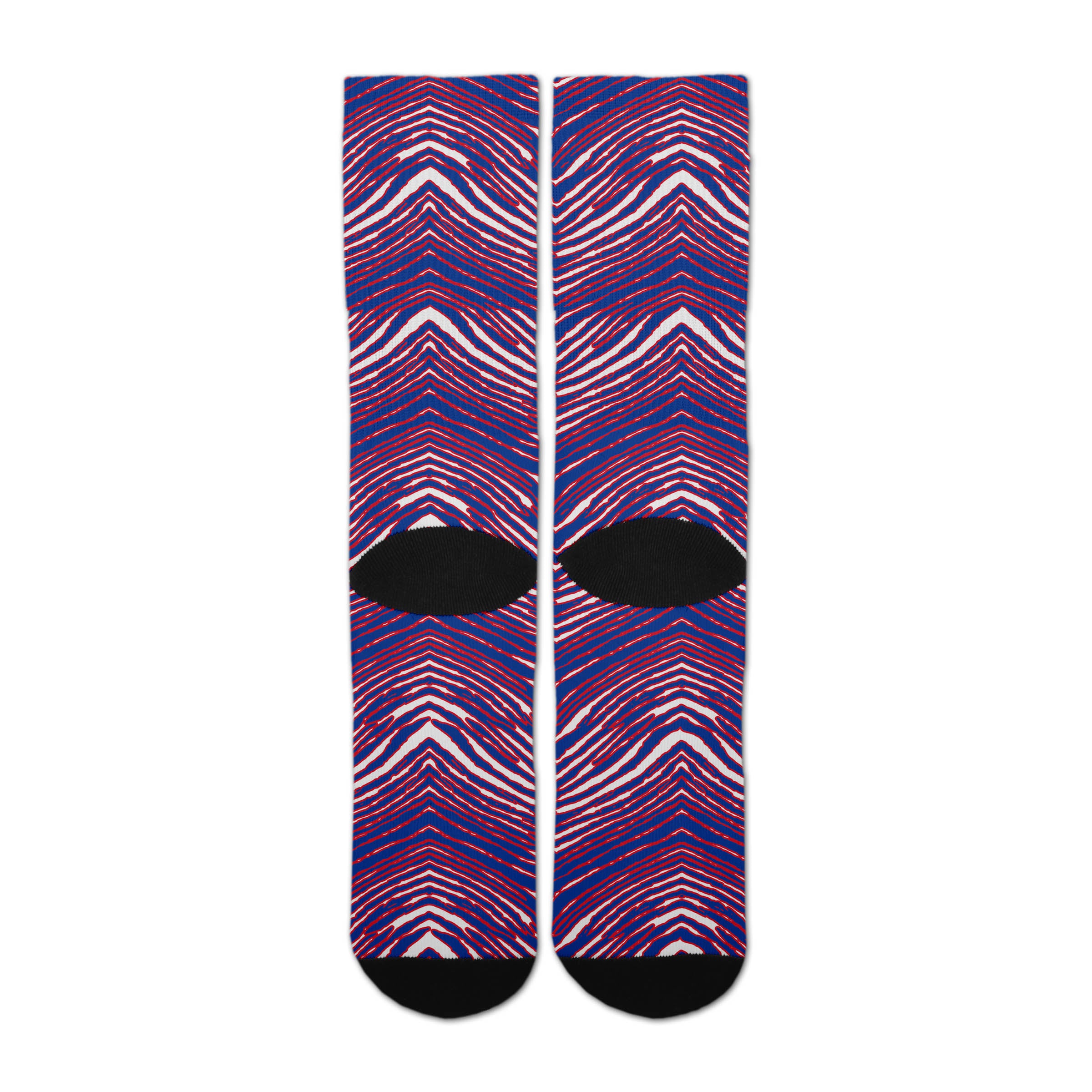 Zubaz By For Bare Feet NFL Zubified Adult and Youth Dress Socks, New York Giants, One Size