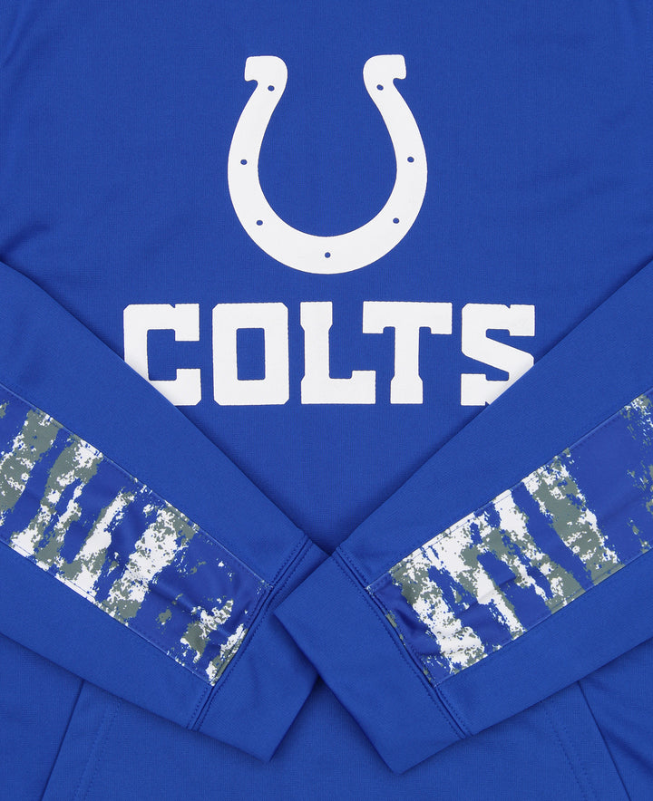 Zubaz NFL Men's Indianapolis Colts Performance Hoodie w/ Oxide Sleeves