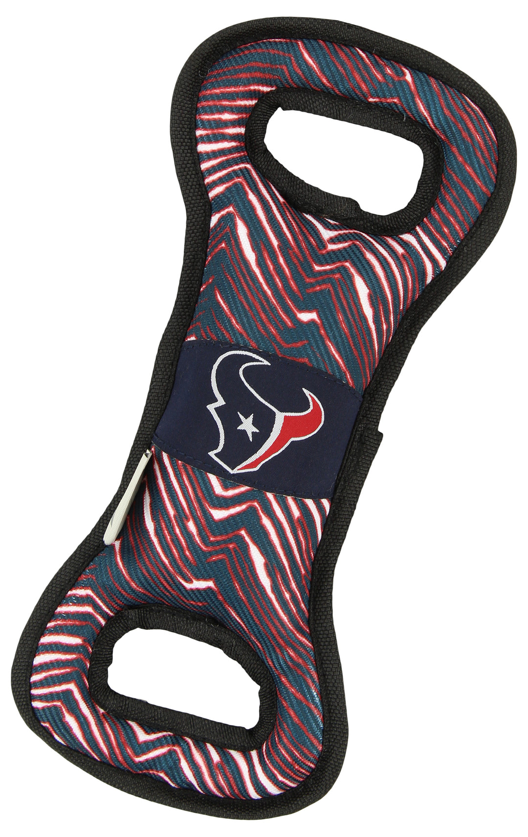 Zubaz X Pets First NFL Houston Texans Team Logo Dog Tug Toy with Squeaker