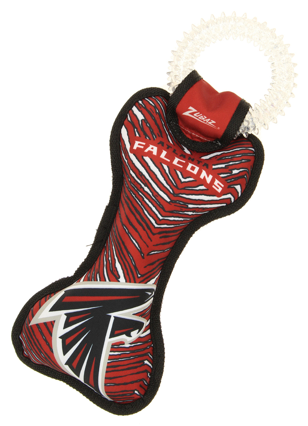 Zubaz X Pets First NFL Atlanta Falcons Team Ring Tug Toy for Dogs