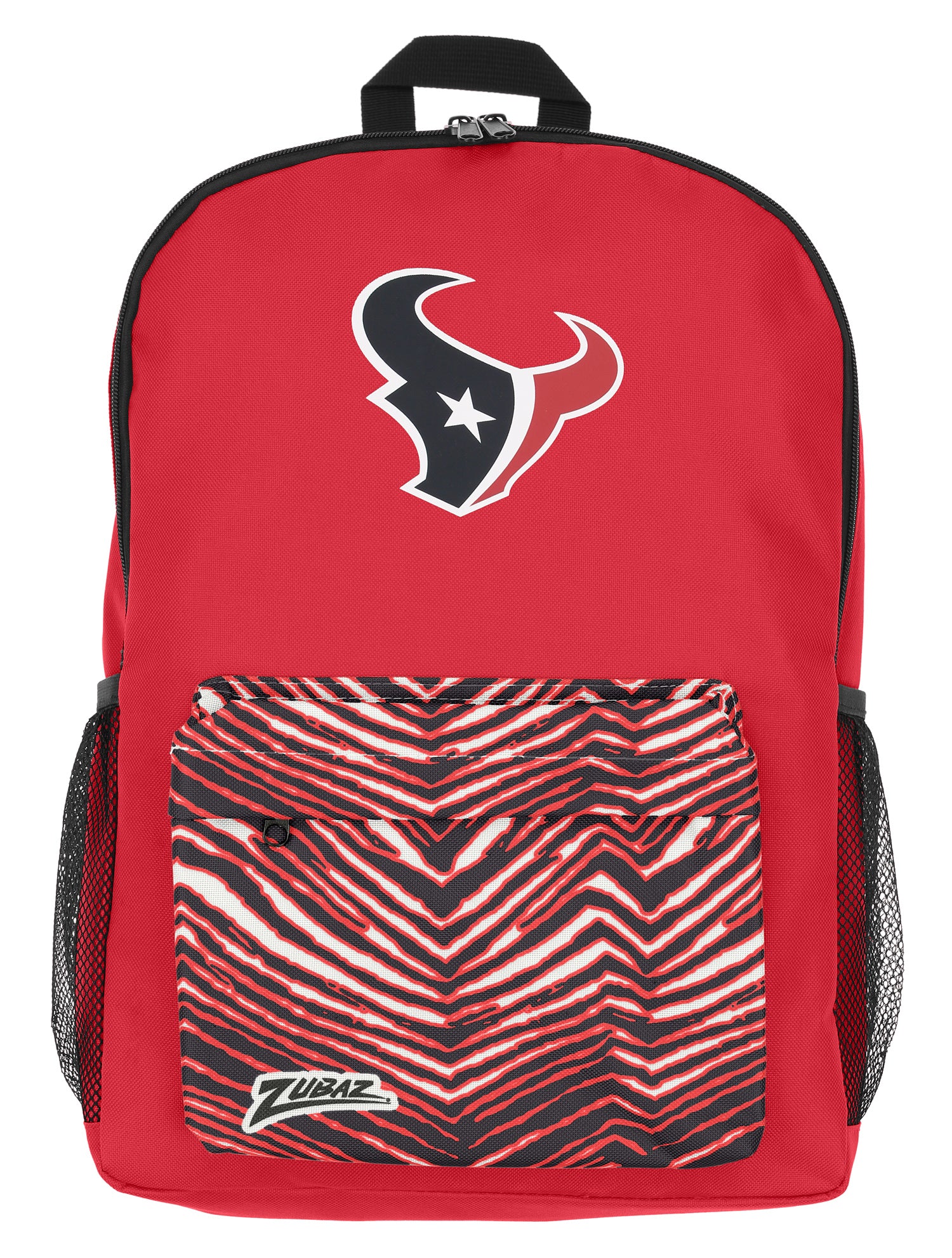 FOCO X ZUBAZ NFL Houston Texans Zebra 2 Collab Printed Backpack