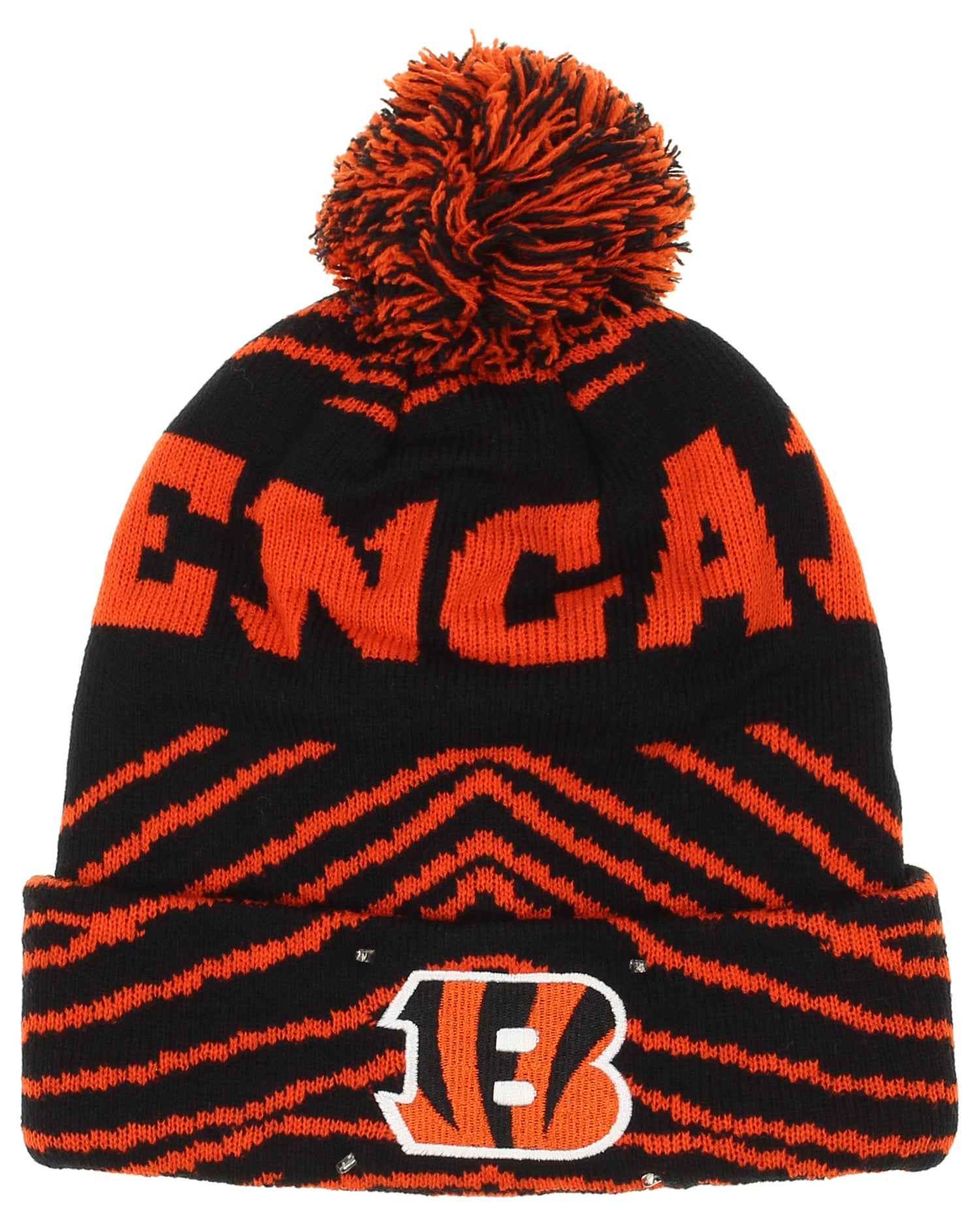 FOCO X Zubaz NFL Collab 3 Pack Glove Scarf & Hat Outdoor Winter Set, Cincinnati Bengals