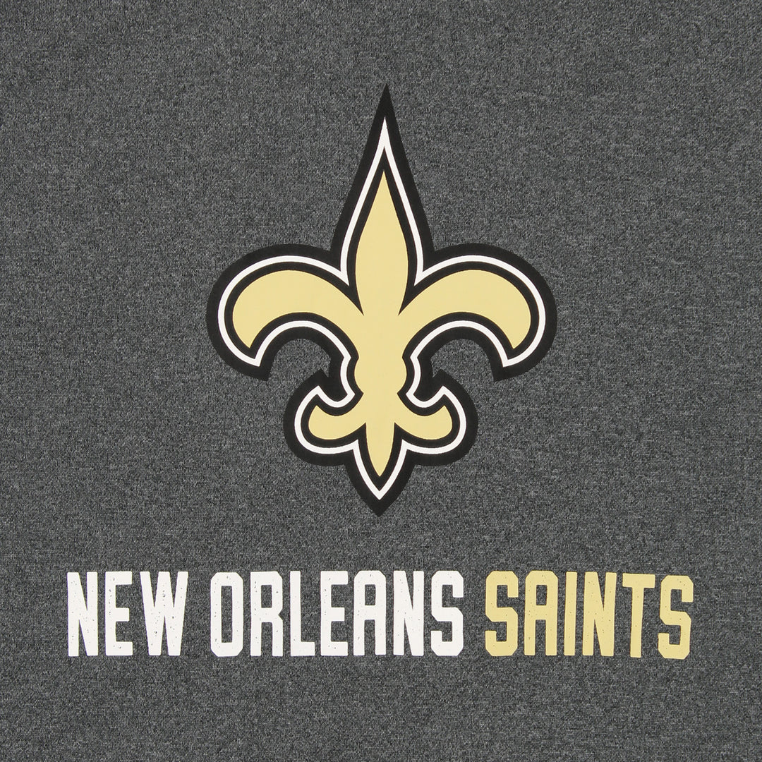 Zubaz NFL New Orleans Saints Men's Heather Grey Performance Fleece Hoodie