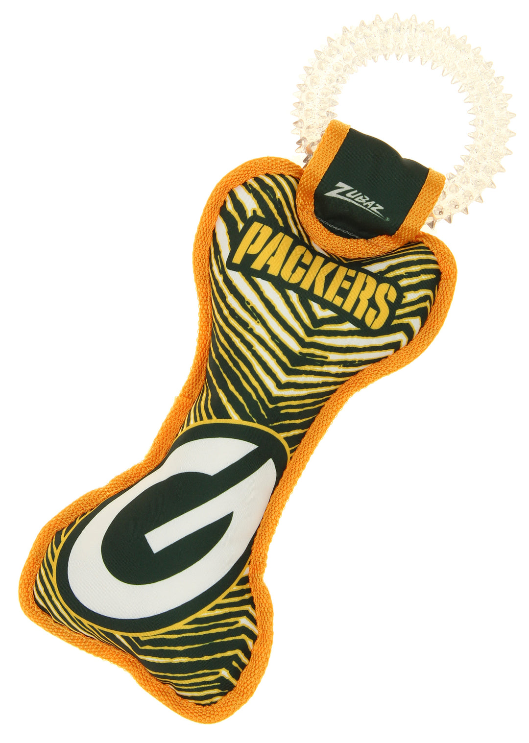 Zubaz X Pets First NFL Green Bay Packers Team Ring Tug Toy for Dogs
