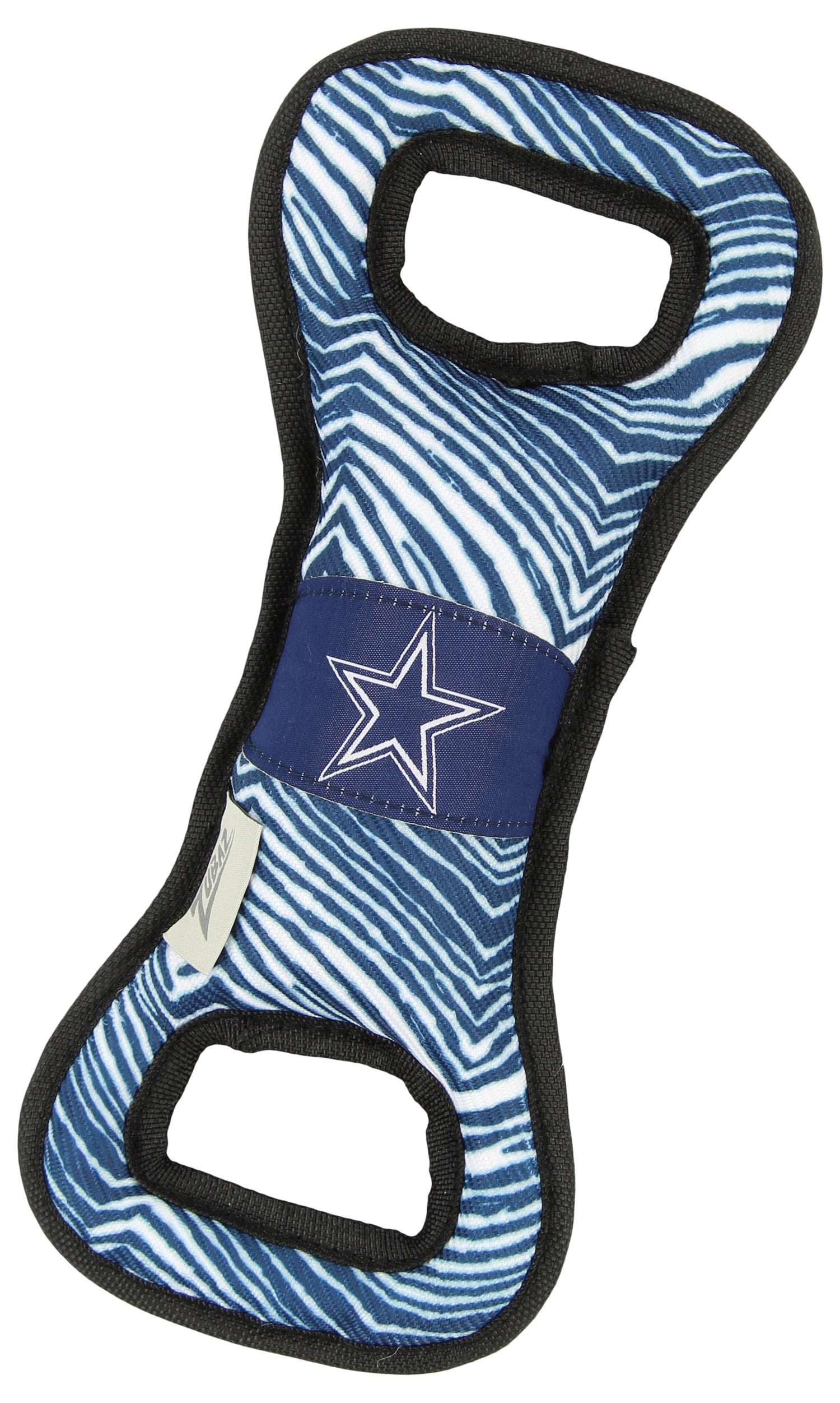 Zubaz X Pets First NFL Dallas Cowboys Team Logo Dog Tug Toy with Squeaker